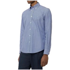 Harmont & Blaine, Heren, Overhemden, Blauw, Maat: 2XL Katoen,