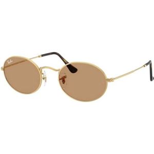 Ray-Ban - Oval Rb 3547 001/53 - Zonnebril - Geel - 51 MM