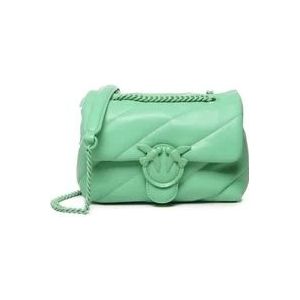 Pinko Cross Body Bags , Green , Dames , Maat: ONE Size