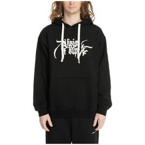 Vision OF Super, Heren, Sweatshirts & Hoodies, Zwart, Maat: M Katoen,