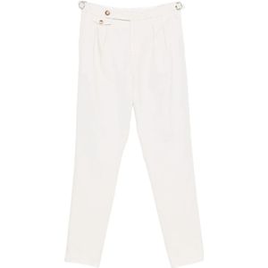 Brunello Cucinelli, Heren, Broeken, Wit, Maat: XL Katoen,