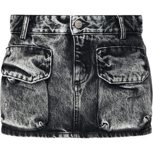 Icon Denim, Dames, Rokken, Grijs, Maat: W26 Denim,