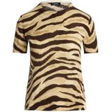 Gebreide Trui - Dierenprint - Knitwear - Normale Pasvorm - Kwartmouw