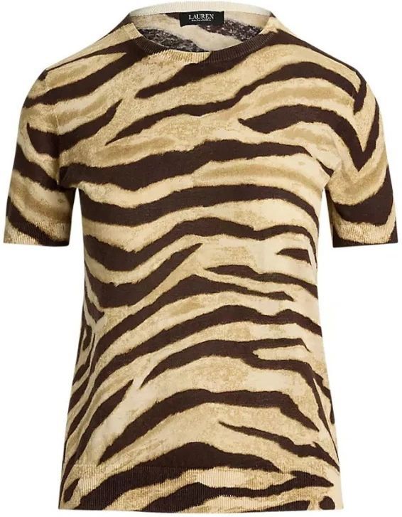 Gebreide Trui - Dierenprint - Knitwear - Normale Pasvorm - Kwartmouw