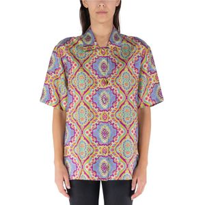 Etro, Dames, Blouses & Shirts, Veelkleurig, Maat: XS Zijde,