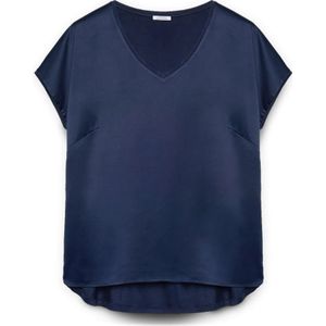 Fiorella Rubino, Dames, Blouses & Shirts, Blauw, Maat: XS Satijn,