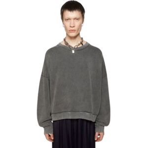 Acne Studios, Heren, Sweatshirts & Hoodies, Grijs, Maat: XS Katoen,