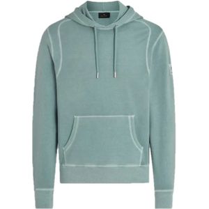 Belstaff, Heren, Sweatshirts & Hoodies, Groen, Maat: M Fleece,