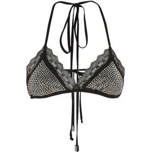 The Attico, Dames, Badkleding, Zwart, Maat: M