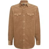 Boggi Milano, Heren, Overhemden, Bruin, Maat: XS Katoen,