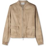 Helena Hart - 7629 - Bikerjack Set - Beige - Leer