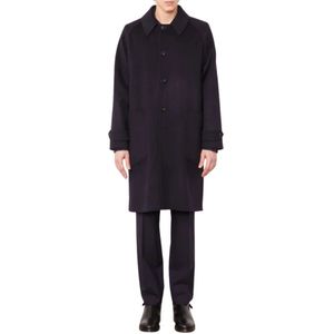 Officine Générale, Dames, Mantels, Blauw, Maat: 4XL Wol,