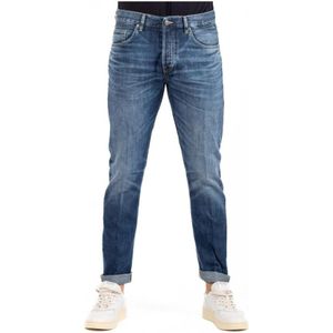 Dondup - Slim-Fit Jeans - Blauw - Katoen