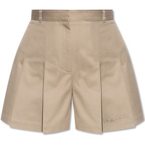 Alexander McQueen, Dames, Korte broeken, Beige, Maat: S Katoen,