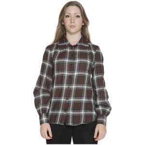 Gant, Dames, Blouses & Shirts, Bruin, Maat: XS