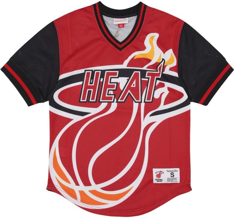 Mitchell & Ness - Miami Heat Jumbotron 3.0 - Gebreid V-hals Shirt