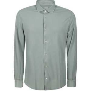 Fedeli, Heren, Overhemden, Groen, Maat: 2XL Katoen,