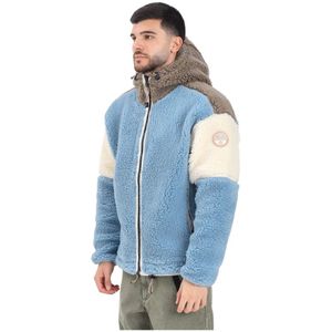 Napapijri, Heren, Jassen, Veelkleurig, Maat: S Fleece,