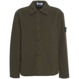 Stone Island, Heren, Jassen, Groen, Maat: XL