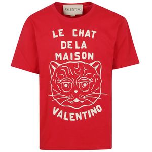 Valentino Garavani, Heren, Tops, Rood, Maat: L