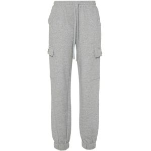 Twinset, Dames, Broeken, Grijs, Maat: XL Katoen,