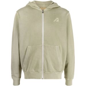 Autry, Heren, Sweatshirts & Hoodies, Grijs, Maat: M Katoen,