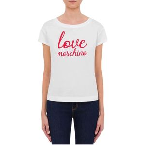 Moschino - Logo T-shirt - Wit - Katoen
