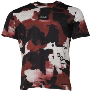 Dolce & Gabbana - T-shirt - Multicolor Camouflage - Katoen - Regular Fit
