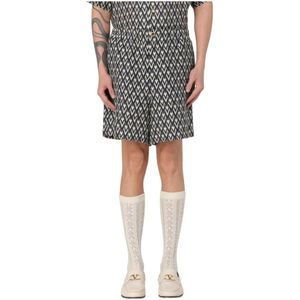 Valentino, Heren, Korte broeken, Zwart, Maat: M Zijde,