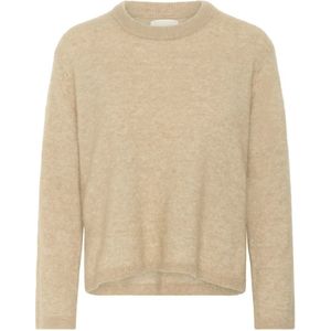 Part Two, Dames, Truien, Beige, Maat: M Wol,