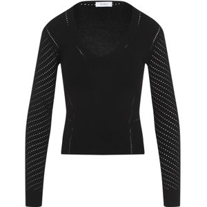 Max Mara, Dames, Truien, Zwart, Maat: L Viscose,