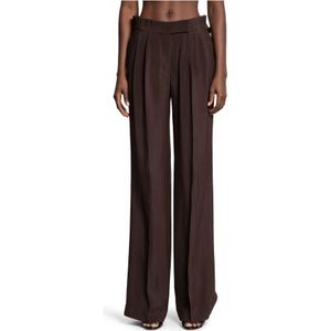 Tom Ford, Dames, Broeken, Bruin, Maat: 2XS Wol,