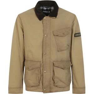 Barbour, Heren, Jassen, Bruin, Maat: M Katoen,