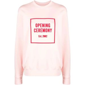 Opening Ceremony, Dames, Sweatshirts & Hoodies, Roze, Maat: L Katoen,
