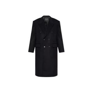 Balenciaga Wollen jas , Black , Heren , Maat: S