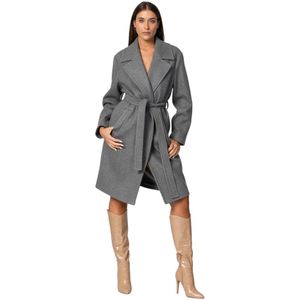 Kocca, Dames, Mantels, Grijs, Maat: L