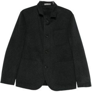 Corneliani, Heren, Jassen, Grijs, Maat: 2XL Wol,