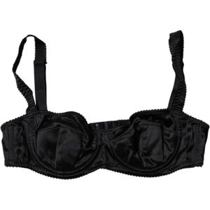 Dolce & Gabbana - Zijden Balconette Beha - Zwart - Dames