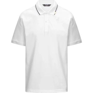 K-Way, Heren, Tops, Wit, Maat: XL Katoen,