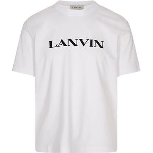 Lanvin, Heren, Tops, Wit, Maat: M