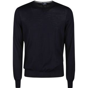 Barba Napoli, Heren, Truien, Blauw, Maat: XL Wol,