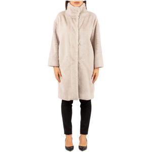 Herno, Dames, Mantels, Grijs, Maat: S