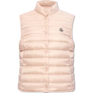 Moncler ‘Liane’ vest met logo , Pink , Dames , Maat: XL