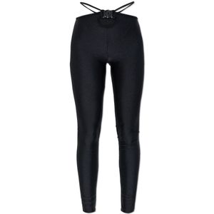 Versace Jeans Couture, Dames, Broeken, Zwart, Maat: XS