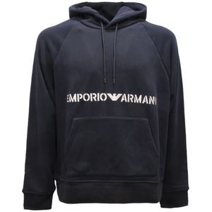 Armani, Heren, Sweatshirts & Hoodies, Blauw, Maat: L