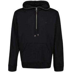 Courrèges - Zipped Fleece Hoodie - Zwart - Heren