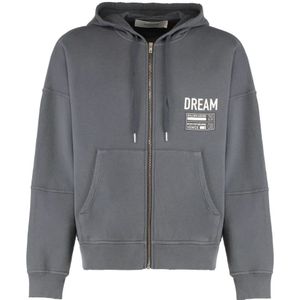 Golden Goose, Heren, Sweatshirts & Hoodies, Grijs, Maat: M Katoen,