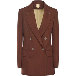 Max Mara, Dames, Jassen, Bruin, Maat: XS Wol,