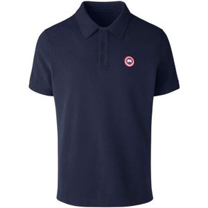 Canada Goose, Heren, Tops, Blauw, Maat: S Katoen,