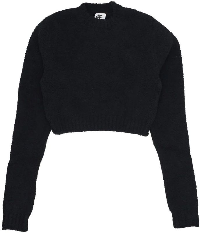 Nike - Phoenix Fleece Top - Korte Oversized - Zwart - 80% Katoen/20% Polyester